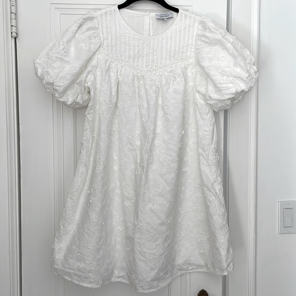 &Other Stories white floral detail dress